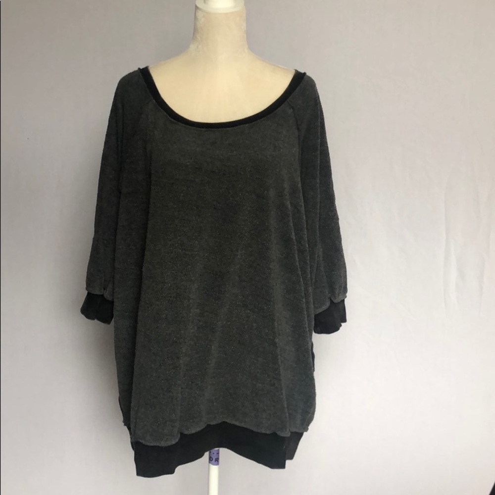 Free People dolman sleeve fleece tunic Sz S